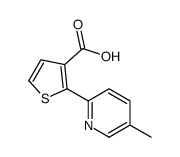 2-(5-methylpyridin-2-yl)thiophene-3-carboxylic acid Structure