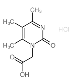 (4,5,6-Trimethyl-2-oxo-2H-pyrimidin-1-yl)-acetic acid hydrochloride结构式