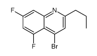 4-bromo-5,7-difluoro-2-propylquinoline Structure