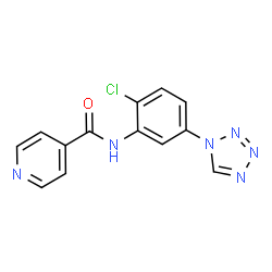N-[2-chloro-5-(1H-tetrazol-1-yl)phenyl]pyridine-4-carboxamide picture