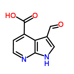 3-Formyl-7-azaindole-4-carboxylic acid结构式