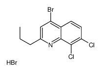 4-Bromo-7,8-dichloro-2-propylquinoline hydrobromide结构式