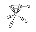 tricarbonyl(η(6)-chlorobenzene)chromium(0) Structure