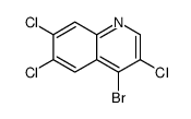 4-bromo-3,6,7-trichloroquinoline structure