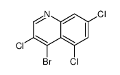 4-bromo-3,5,7-trichloroquinoline structure