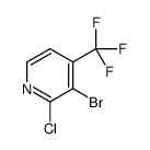 3-溴-2-氯-4-(三氟甲基)吡啶结构式