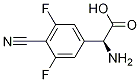 (S)-2-aMino-2-(4-cyano-3,5-difluorophenyl)acetic acid Structure