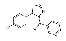 [3-(4-chlorophenyl)-3,4-dihydropyrazol-2-yl]-pyridin-3-ylmethanone Structure