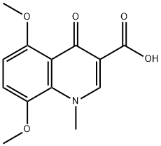 5,8-dimethoxy-1-methyl-4-oxo-1,4-dihydroquinoline-3-carboxylic acid结构式