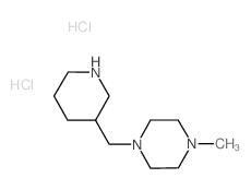 1-Methyl-4-(3-piperidinylmethyl)piperazine dihydrochloride Structure