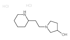 1-[2-(2-Piperidinyl)ethyl]-3-pyrrolidinol dihydrochloride结构式