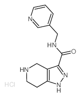 N-(3-Pyridinylmethyl)-4,5,6,7-tetrahydro-1H-pyrazolo[4,3-c]pyridine-3-carboxamide hydrochloride Structure