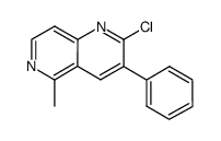 2-chloro-5-methyl-3-phenyl-1,6-naphthyridine结构式