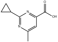 2-Cyclopropyl-6-methylpyrimidine-4-carboxylic acid picture