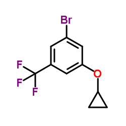 1-Bromo-3-(cyclopropyloxy)-5-(trifluoromethyl)benzene Structure