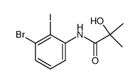 N-(3-bromo-2-iodophenyl)-2-hydroxy-2-methylpropanamide Structure
