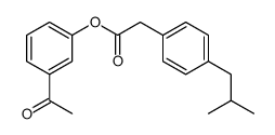 (3-acetylphenyl) 2-[4-(2-methylpropyl)phenyl]acetate Structure