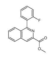 methyl 1-(2-fluorophenyl)isoquinoline-3-carboxylate结构式