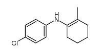 4-chloro-N-(2-methylcyclohex-1-en-1-yl)aniline结构式