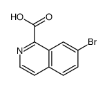 7-Bromo-1-isoquinolinecarboxylic acid结构式