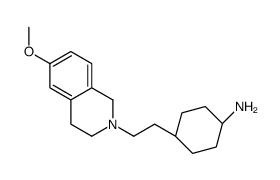 trans-4-[2-(6-Methoxy-3,4-dihydro-2(1H)-isoquinolinyl)ethyl]cyclo hexanamine Structure