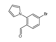 4-bromo-2-pyrrol-1-ylbenzaldehyde Structure