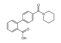 2-[4-(piperidine-1-carbonyl)phenyl]benzoic acid结构式