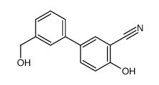 2-hydroxy-5-[3-(hydroxymethyl)phenyl]benzonitrile结构式