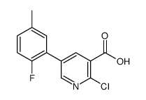 2-chloro-5-(2-fluoro-5-methylphenyl)pyridine-3-carboxylic acid Structure
