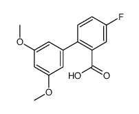 2-(3,5-dimethoxyphenyl)-5-fluorobenzoic acid Structure