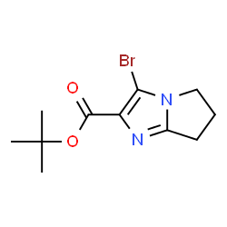 5H-Pyrrolo[1,2-a]imidazole-2-carboxylic acid, 3-bromo-6,7-dihydro-, 1,1-dimethylethyl ester Structure