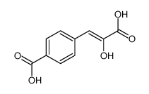 4-(2-carboxy-2-hydroxyethenyl)benzoic acid结构式