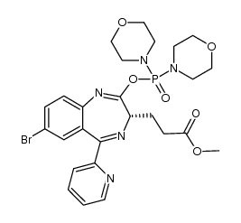 (S)-methyl 3-(7-bromo-2-((dimorpholinophosphoryl)oxy)-5-(pyridin-2-yl)-3H-benzo[e][1,4]diazepin-3-yl)propanoate picture