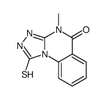 1-疏基-4-甲基[1,2,4]噻唑并[4,3-a]喹唑啉-5(4h)-酮结构式