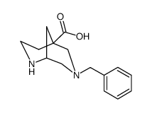 Racemic-(1R,5R)-7-benzyl-2,7-diazabicyclo[3.3.1]nonane-5-carboxylic acid结构式