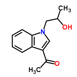 1-[1-(2-Hydroxypropyl)-1H-indol-3-yl]ethanone Structure