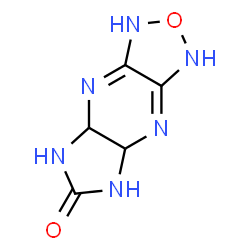 1H-Imidazo[4,5-b][1,2,5]oxadiazolo[3,4-e]pyrazin-6(4H)-one,4a,5,7,7a-tetrahydro-(9CI)结构式