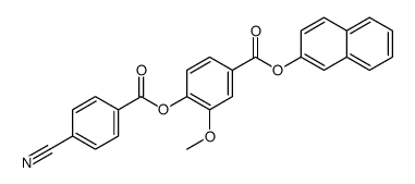 naphthalen-2-yl 4-(4-cyanobenzoyl)oxy-3-methoxybenzoate结构式