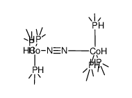 μ-dinitrogen-bis{hydridotris(trimethylphosphine)cobalt} Structure