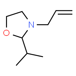 Oxazolidine, 2-(1-methylethyl)-3-(2-propenyl)- (9CI) structure