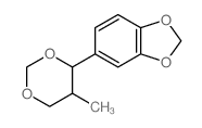 1,3-Benzodioxole,5-(5-methyl-1,3-dioxan-4-yl)-结构式