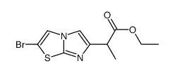 ethyl 2-(2-bromoimidazo[2,1-b]thiazol-6-yl)propanoate结构式