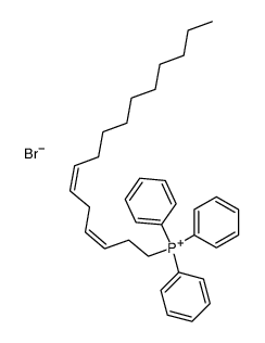 (3Z,6Z)-3,6-hexadecadienyltriphenylphosphonium bromide Structure