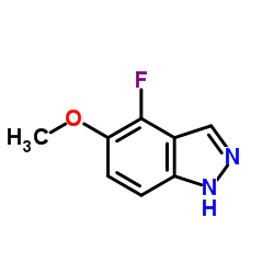 4-Fluoro-5-methoxy-1H-indazole Structure