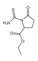 Proline,5-oxo-1-(thiocarbamoyl)-,ethyl ester (8CI) structure
