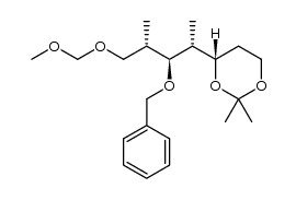 (S)-4-((2R,3S,4S)-3-(benzyloxy)-5-(methoxymethoxy)-4-methylpentan-2-yl)-2,2-dimethyl-1,3-dioxane Structure