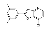 7-chloro-2-(3,5-dimethyl-phenyl)-furo[3,2-b]pyridine结构式