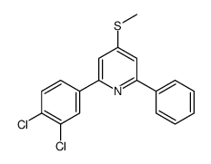 2-(3,4-dichlorophenyl)-4-methylsulfanyl-6-phenylpyridine Structure