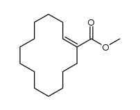 methyl (1Z)-cyclotetradec-1-ene-1-carboxylate结构式