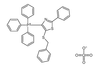 (5-benzylsulfanyl-2-phenyl-1,3-thiazol-4-yl)-triphenylphosphanium,perchlorate结构式